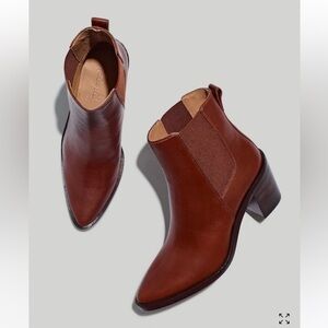 Madewell The Elspeth Chelsea Boot Pointy Toe - Color: Apple Butter